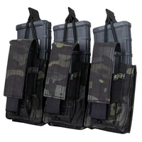 Pochette triple camouflage tactique en nylon 500D 1000D pour gilet tactique