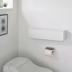 Boîte de rangement murale longue pour cuisine et salle de bain, anti-poussière, avec couvercle perforé, 2 niveaux, moderne et multifonctionnelle - Product Image 3