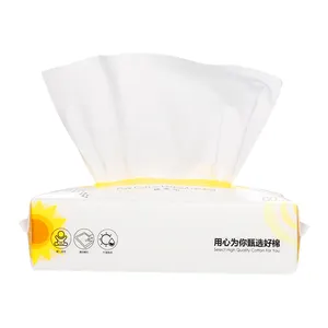 Pearl Pattern Foldable Facial Tissue Towels Custom Cotton Towel Tissue Extraction High Absorbent Make Up Cleansing Facial Tissue
