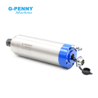 G-Penny 2.2KW ER20 D80 Moteur de broche refroidi par eau 4pcs roulements avec 2.2kw QL Inverter VFD et support 80mm