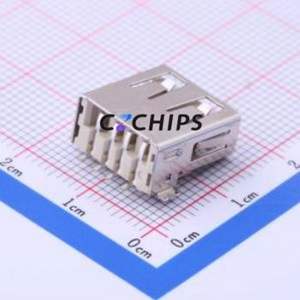 904-241A2032S10100 USB Connector SMD Connector ( Connector Type: Type-A )( Protocol Standard: USB 2.0 )( Gender: Female ) - Product Image 2