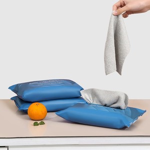 Paño de Limpieza de Microfibra 25x25cm 50 Piezas, Toalla de Limpieza para Auto Gruesa y Absorbente, Multifuncional, Gris, Amarillo Melocotón, Azul - Product Image 3