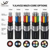 Cable de Alimentación Armado con Cinta de Acero Al/XLPE/PVC/STA, 3C 4C 25-400mm 0.6/1kV, Cable Subterráneo de PVC