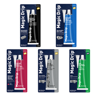 Scellant en silicone haute température Magic Drip OEM, rouge, gris, noir, transparent, bleu, blanc, RTV, fabricant de joints, adhésif d'étanchéité