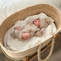 Combinaison en tricot de coton pour nouveau-nés, garçons et filles, barboteuse à capuche, vêtements pour bébés, vente en gros