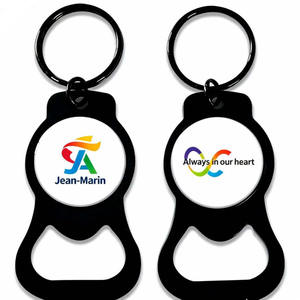 Abrebotellas negro de fábrica abrebotellas barato llavero abridor de cerveza con logotipo personalizado - Product Image 3