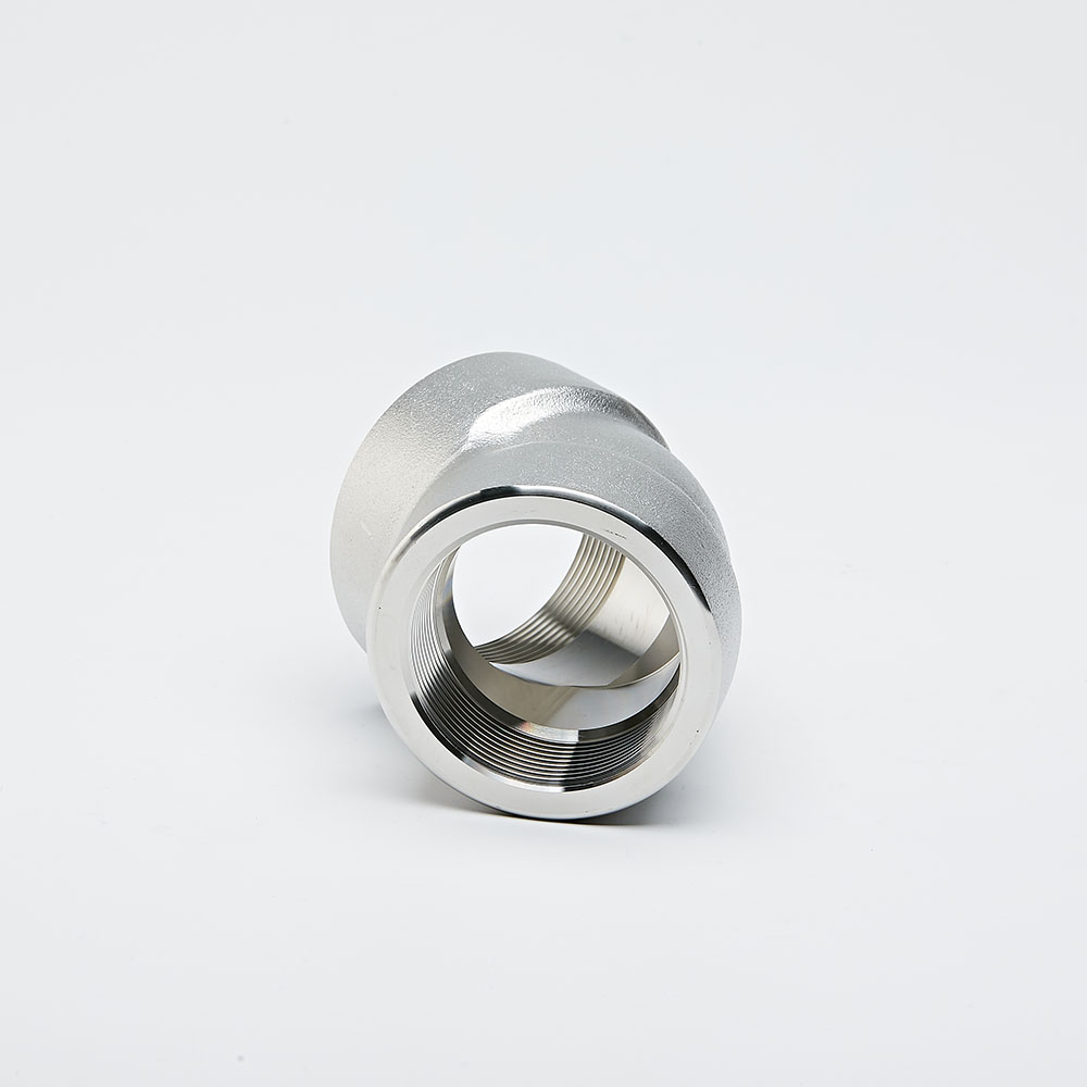 Free Sample Stainless Steel Pipe Fittings 45 Degree Forged Elbow 3000# NPT Threaded Elbows