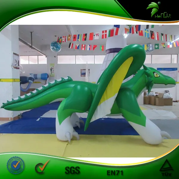 5m Long PVC Inflatable Green Dragon Costume Model Inflatable Flying Zenith Dragon hongyi Toys