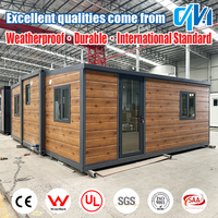 Grande Maison Conteneur Modulaire Préfabriquée Extensible 20Ft 30Ft 40Ft pour Construction de Cuisine et Logement Immobilier