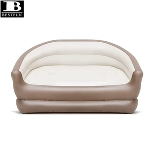 Divano Gonfiabile <span class=keywords><strong>Deluxe</strong></span> a Due Posti con Rivestimento in Velluto, Pieghevole e Portatile per Campeggio, Picnic, Casa e Tenda - Product Image 4