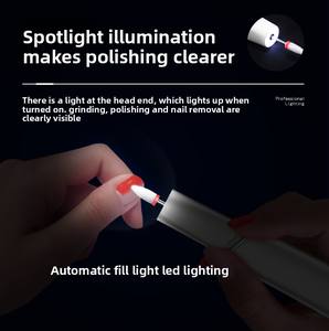 Outil de <span class=keywords><strong>manucure</strong></span> portable rechargeable par USB, meuleuse et polisseuse électrique avec moteur sans balai, élimine les peaux mortes et polit les ongles - Product Image 4