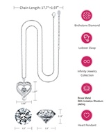 Collier Cœur d'Amour Éternel Transfrontalier avec Nœud d'Amour, Double Couche en Bambou, Douze Pierres de Naissance, Cadeau Fête des Mères pour Femme