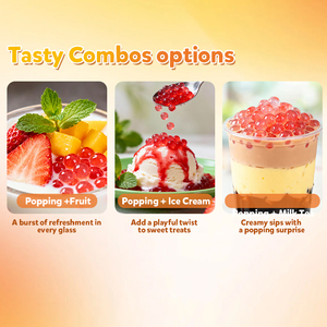 Billes de gelée de boba <span class=keywords><strong>éclata</strong></span>ntes au goût de yaourt, 3 kg, avec sucre en sachet pour thé au lait - Product Image 5