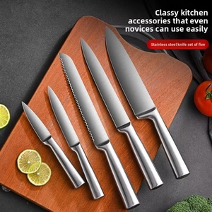 5-Piece Professional Kitchen <b>Knives</b> Kitchen Chef <b>Knife</b> <b>Set</b> Stainless Steel Kitchen <b>Knife</b> for Cutting - Product Image 6