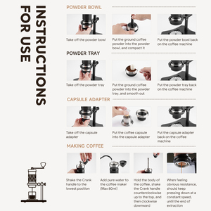 Juego de <span class=keywords><strong>cafetera</strong></span> espresso <span class=keywords><strong>manual</strong></span> para acampar Sin Electricidad 12 Bar Crema rica <span class=keywords><strong>Cafetera</strong></span> hecha a mano - Product Image 5