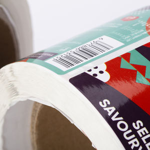 Autocollant d'étiquette adhésive personnalisé Transparent étiquettes imprimées étanches pour l'emballage alimentaire peut - Product Image 2