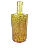 100ml 375ml 500ml 750ml Or Couleur Fleur Impressions Verre Esprit Bouteille Gin Whisky Rhum Vodka Vin Bouteilles En Verre