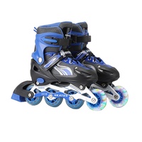 Patins à roues alignées à quatre roues à double usage cool pour hommes enfants taille réglable Quads chaussures à roulettes simple Double rangée