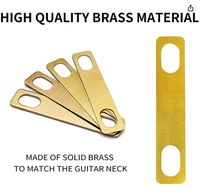 Raccord cale de cou de guitare joint de rehaussement Durable accessoires d'instruments de musique basse outil en laiton Compact installation facile