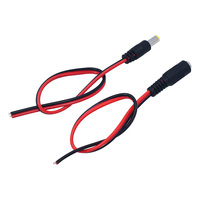 Conector de alimentación CC, cable conector macho-hembra de 5.5*2.1mm para cámara CCTV