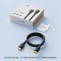 Câble HDMI 2.0 ultra-fin plaqué or haute vitesse pour téléviseurs Ultra HD 4K 60Hz, projecteurs, moniteurs - PVC 1M 2M 3M 4M