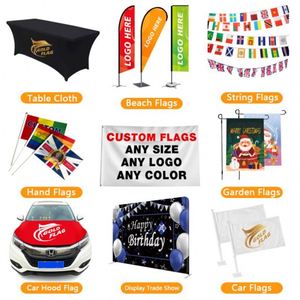 Drapeau économique personnalisé simple face 3x5 - Imperméable, durable, avec mât en aluminium, idéal pour les promotions à court terme, excellente qualité - Product Image 3