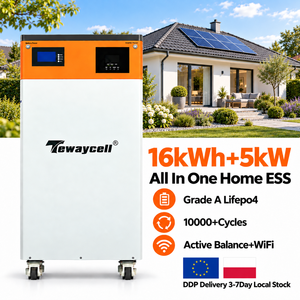 Système solaire tout-en-un Tewaycell 16 kWh 5 kW avec équilibrage actif, batterie LiFePO4 de qualité A, stock UE, livraison DDP, Magazyn Energii - Product Image 1