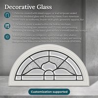 Vitrail décoratif, verre ajouré à motifs, et vitrail pour portes et fenêtres d'églises.