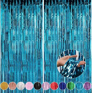 <span class=keywords><strong>Rideau</strong></span> à franges en feuille de <span class=keywords><strong>plastique</strong></span> brillant en gros 2m*1m Couleur personnalisée - Product Image 2