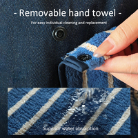 Tablier de cuisine pour femmes et hommes, imperméable à l'eau, résistant à l'huile, détachable, logo personnalisé, nouveauté