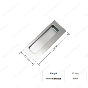 Stainless Steel Modern Wholesale Hardware Recessed <strong>Door</strong> <strong>Finger</strong> Pull Oval Flush Handle for Cabinet Kitchen &amp; Hotel Use - Product Image 6
