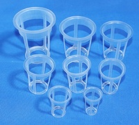 2 "3" Food Grade FDA Hydroponic System Plastic Net Pot Plant Mesh Cup
