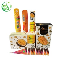 Caja de Helado Desechable, Ecológica, Biodegradable y Reciclable con Laminado Brillante y Recubrimiento UV, Caja de Cartón de Tamaño Personalizado
