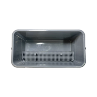 EcoClean Serpillère à raclette professionnelle robuste 25L personnalisée pour vitres, seau rectangulaire mobile avec roues et grille pour le nettoyage de l'eau