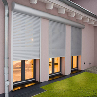 Fenêtre à volet roulant coupe-feu pour intérieur, design personnalisé, volet roulant électrique en aluminium