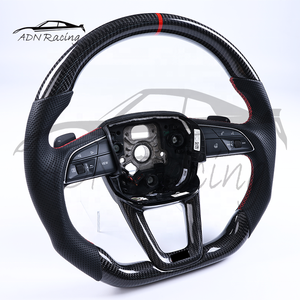 Volante de Fibra de Carbono Personalizado para <span class=keywords><strong>Audi</strong></span> A3 <span class=keywords><strong>A4</strong></span> A5 S3 S5 Q5 Q6 Q7 Q8 SQ5 SQ7 SQ8 (2016+) - Product Image 2
