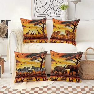 <span class=keywords><strong>Coussins</strong></span> décoratifs à imprimé animal africain, ensemble de <span class=keywords><strong>coussins</strong></span> décoratifs pour salon, canapé, décoration de la maison - Product Image 2