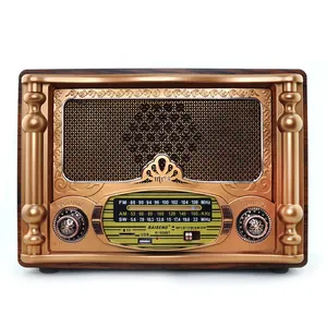 R-1826BT欧式可定制大1990复古盒多功能数字Mp3收音机复古木制音箱