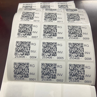Étiquette d'identification d'actifs autocollante en PET mat effet coquille d'œuf, aluminium, logo personnalisé, étiquette de suivi des actifs