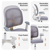 Chaise d'apprentissage multifonctionnelle pour enfants, ergonomique, réglable en hauteur, avec housse lavable pour les zones d'étude des enfants