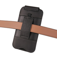 Étui de téléphone en cuir véritable pour ceinture, étui universel en cuir pour smartphone pour Iphone/Samsung