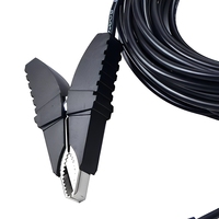 Pince crocodile isolée 50A avec poignée en plastique pour batterie, connecteur de test, faisceau de câbles automobile OEM ODM