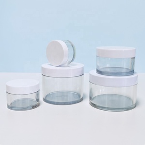 100/200ml Transparent Thick-Walled Round PET Cosmetic Jar with Screw Top Plastic Cap for Face <b>Mask</b> <b>Eye</b> Cream & Face Cream - Product Image 3