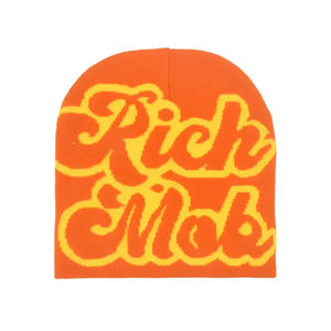 Cappello Jacquard in maglia Jacquard 100% acrilico personalizzato Logo caldo stile sport invernali cappello per uomo donna Streetwear OEM - Product Image 5