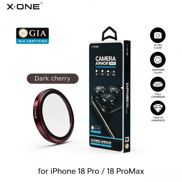 Sapphire Glass Camera Lens Protector for iPhone 18 Pro 18 Pro Max, 9H Hardness HD Clear Anti-Scratch Case Friendly Lens Film