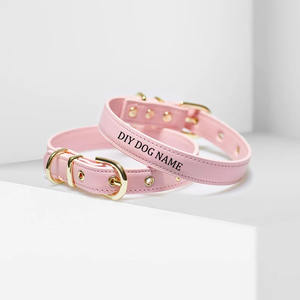 Comfort Fit <b>Waterproof</b> <b>Dog</b> <b>Collar</b> Adjustable PU Leather Pet <b>Collar</b> for Training Walking OEM Wholesale - Product Image 3