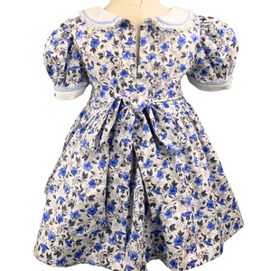 Vestido de princesa Floral con estampado de algodón 100% personalizado para niñas, gran oferta, ropa occidental de manga corta para niños, ropa para bebés de 12 años - Product Image 2