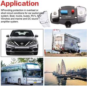 ตัวยึดฟิวส์รถยนต์ 12-48 VDC 30A-300A ขนาด<span class=keywords><strong>เล็ก</strong></span> พร้อมเบรกเกอร์<span class=keywords><strong>วงจร</strong></span>แบบอินไลน์ สำหรับยานยนต์ <span class=keywords><strong>เร</strong></span>ือเดินทะเล ป้องกันกระแสเกิน - Product Image 6