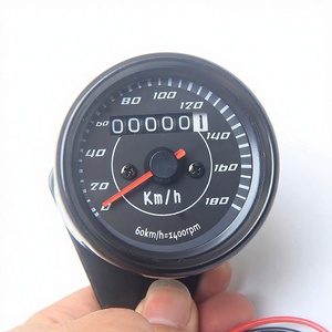 Velocímetro y Odómetro Universal para Motocicleta, 0-140 km/h, Negro, para Scooter, Montaje Frontal, Material de Hierro - Product Image 2