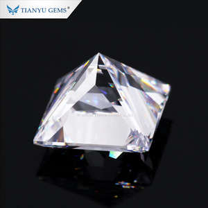 Moissanite üreticisi toptan özelleştirilmiş fantezi şekli prenses kesim DEF netlik VVS sentetik mozanit pırlanta taşlar - Product Image 5